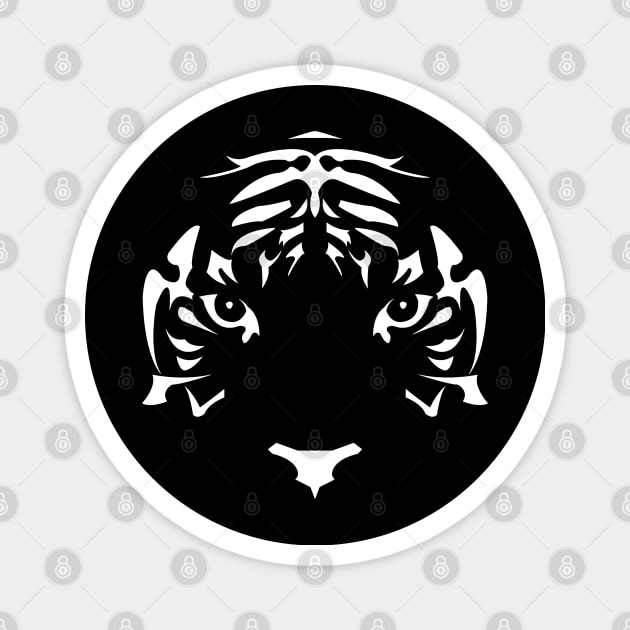 Tiger Face Magnet by The BioGeeks